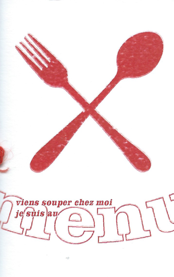 Viens souper chez moi, je suis au menu
