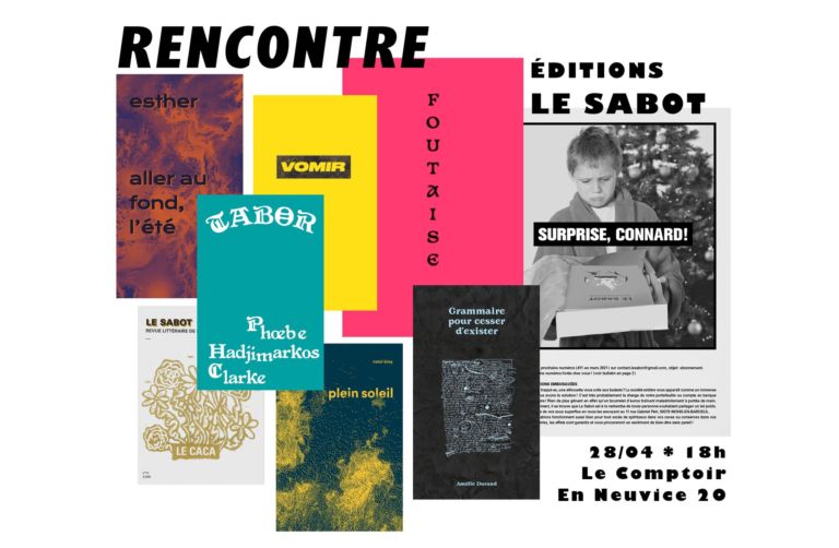 Le Sabot - événement au Comptoir du livre le 28.04.2023 à 18h Rencontre