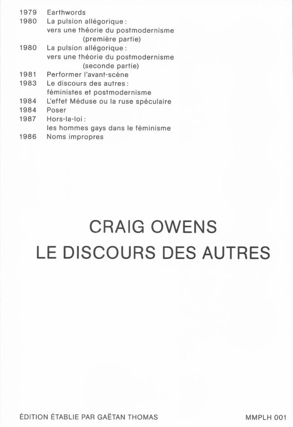 LE DISCOURS DES AUTRES