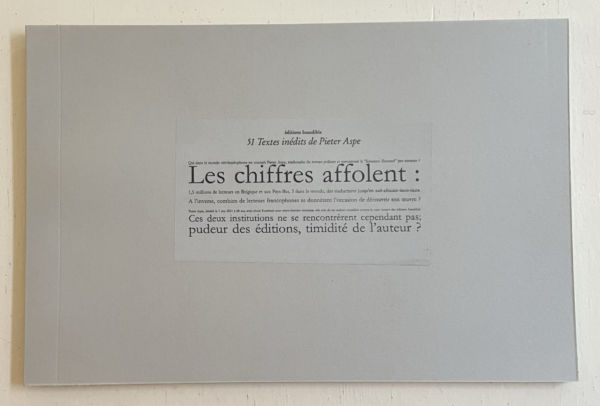 Les chiffres affollent - 51 textes inédits de Pieter Aspe