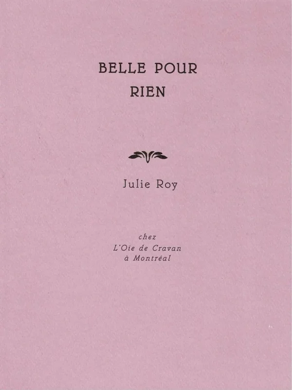 Belle pour rien